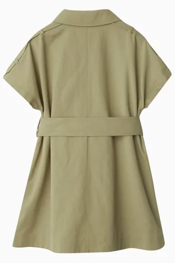 Chloe Trench Dress in Cotton Blend