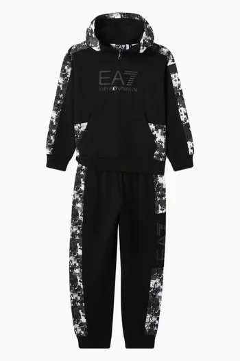 EA7 Camo Logo Hoodie