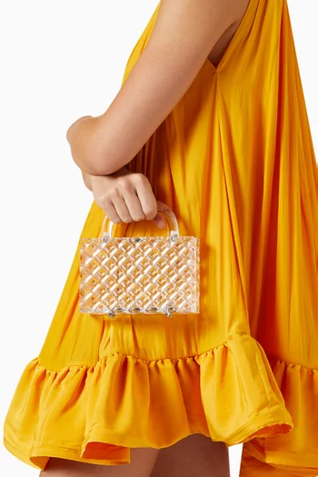 Tilda Quilted Geometric Bag in Acrylic