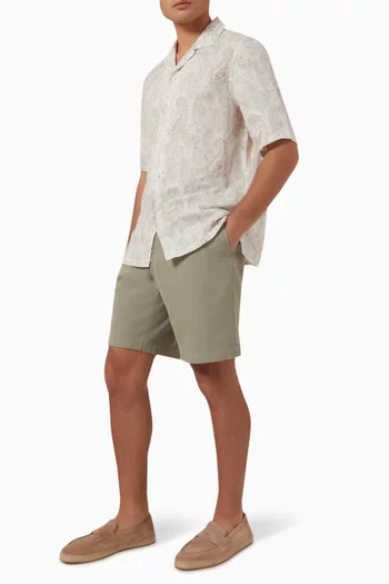 Bermuda Shorts in Cotton Gabardine