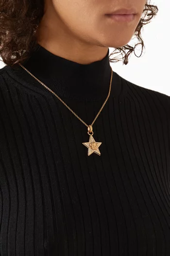 Medusa Star Necklace in Metal