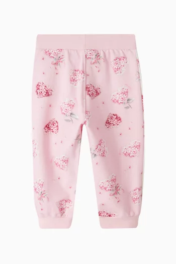 Floral Print Sweatpants in Stretch Cotton