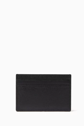 Himmet Card Case in Embossed Leather