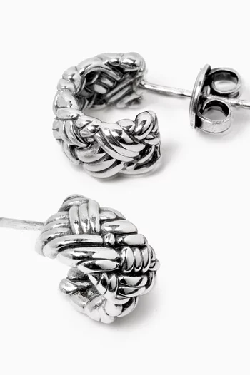 Intrecciato Earrings in Sterling Silver