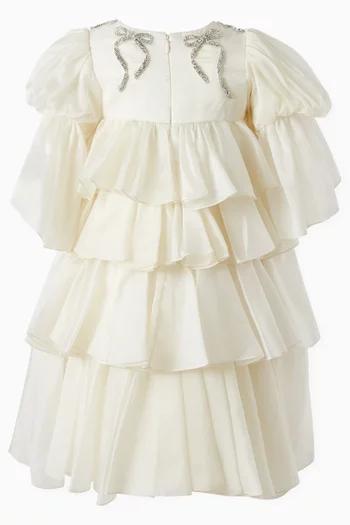 Lorraine Ruffle Dress in Chiffon