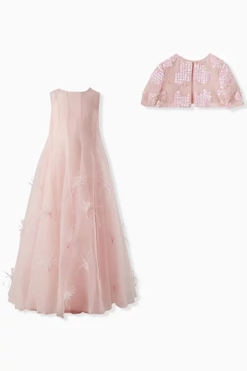 Capucine Flared Dress in Tulle
