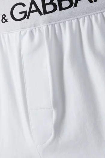 Logo Boxer Shorts in Cotton