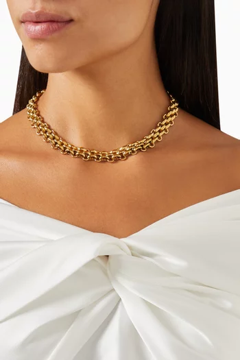 Clara Chunky Necklace in 18kt Gold-plated Stainless Steel