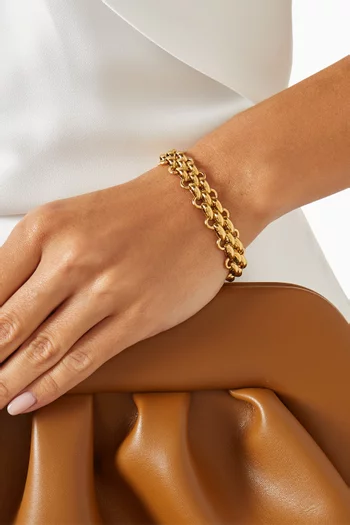 Clara Chunky Bracelet in 18kt Gold-plated Stainless Steel