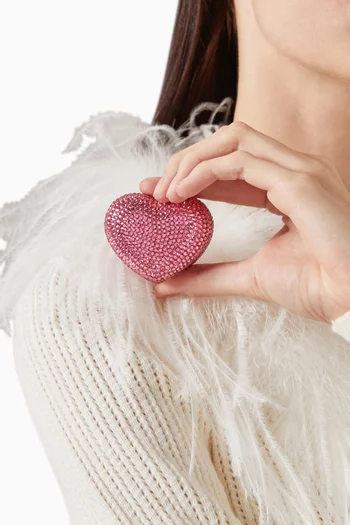 Mini Heart Embellished Pillbox