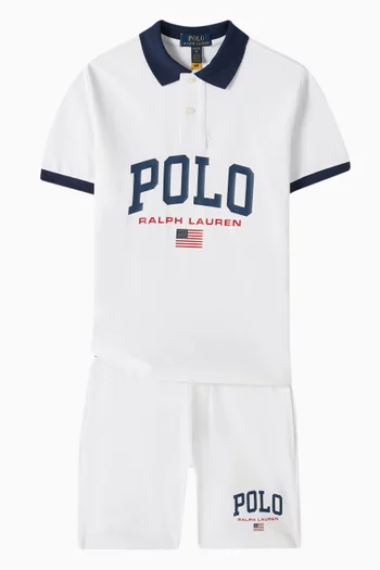 Polo Logo Shorts in Cotton