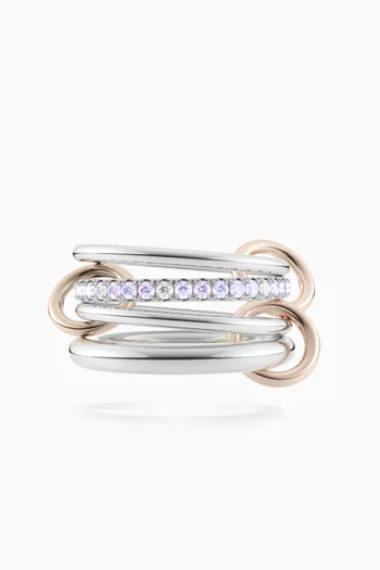 Nimbus SG Dawn Ring in Sterling Silver & 18kt Rose Gold