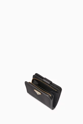 Flap Wallet in Saffiano Leather