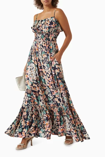 Coco Floral-print Maxi Dress in Viscose