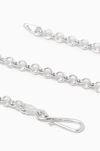 Classic Rolo Necklace in Sterling Silver