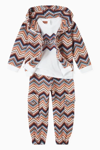 Chevron-print Sweatpants