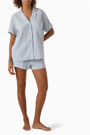 Nautico Short Pyjama Set in ECOVERO™ Viscose-blend