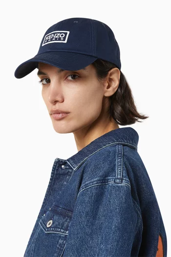 Kenzo Tag Logo Cap in Cotton