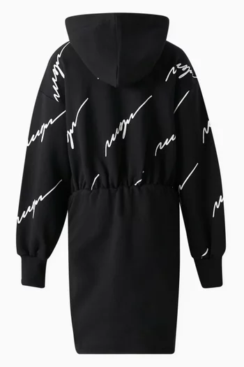 Monogram All-over Print Hooded Sweatshirt in Cotton