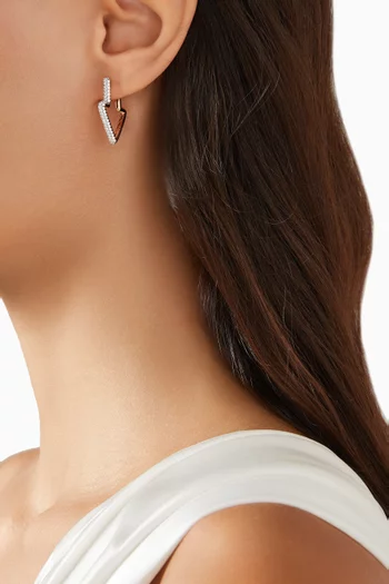 Mini Wander Single Diamond Earring in 14kt Rose Gold