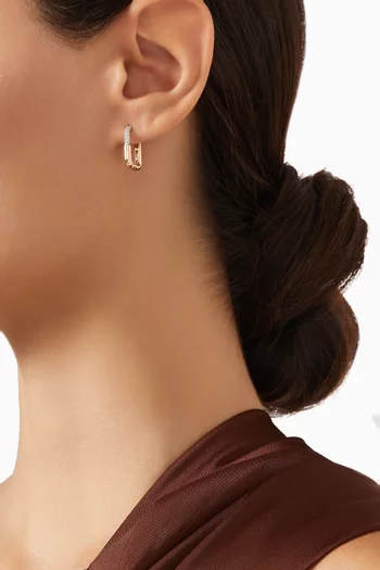 Maxi Ignite Single Hoop Earring in 14kt Rose Gold
