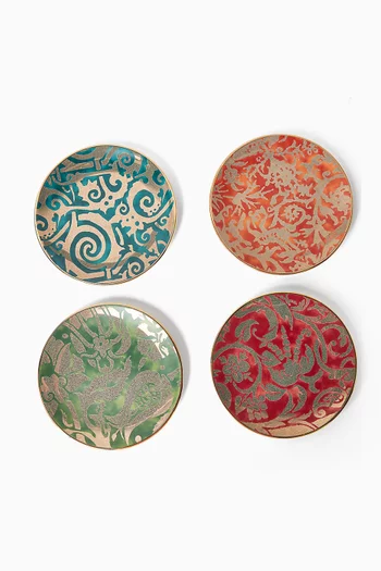 Fortuny Assorted Dessert Plates, Set of 4