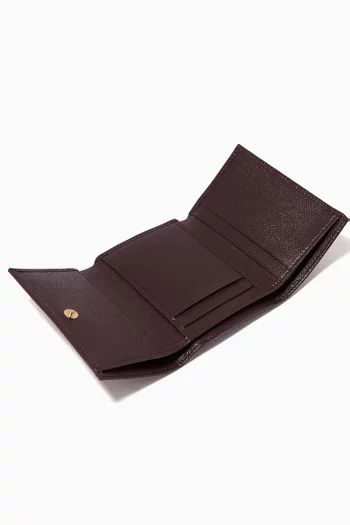 Small Continental Wallet in Dauphine Leather