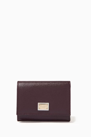 Small Continental Wallet in Dauphine Leather