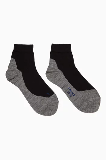 Black Active Sunny Days Kids Sneaker Socks
