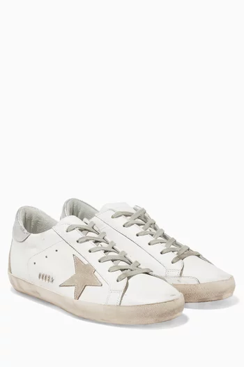 White Low-Top Superstar Sneakers