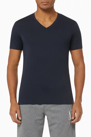 V-neck T-shirt in Pima Cotton     