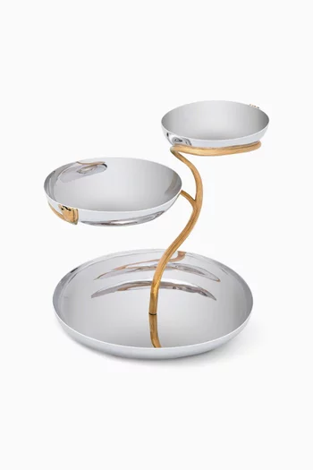 صينية ديكو فرع شجر بثلاثة طبقات كبيرة