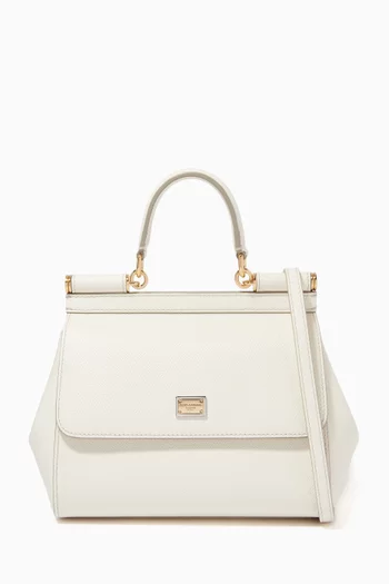 Sicily Small Top Handle Bag in Duaphine Leather