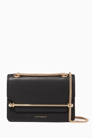 Black Mini East/West Cross-Body Bag