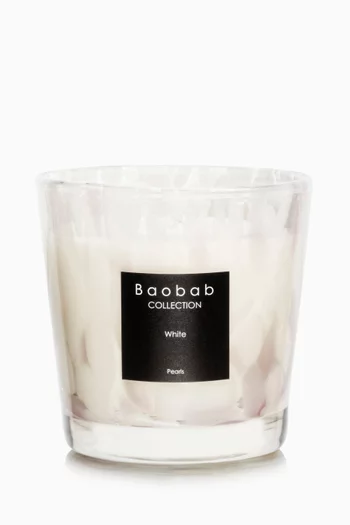 Max One White Pearls Candle, 190g
