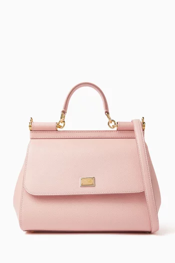 حقيبة سيسيلي متوسطة جلد دوفين