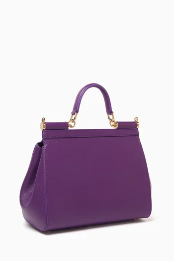 Medium Sicily Bag in Dauphine Leather