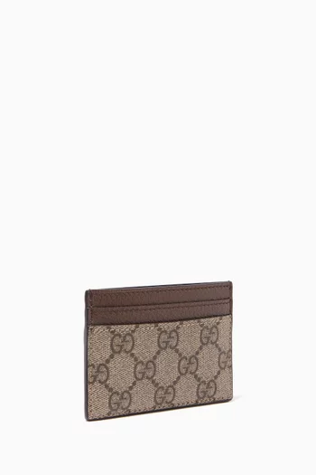 Beige Ophidia GG Card Case  
