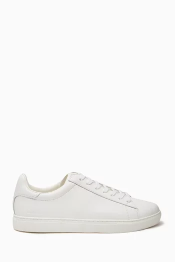 Logo-embossed Low-top Sneakers in Leather