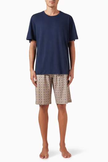 Night & Day Pyjama Set in Interlock Cotton