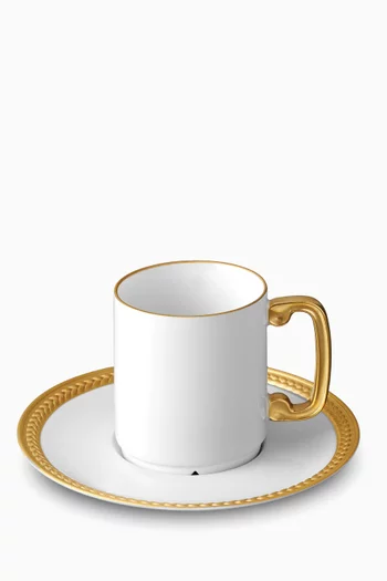 Soie Tressée Espresso Cup & Saucer, Set of 6