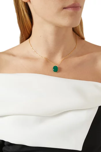 Liana Onyx Pendant Necklace