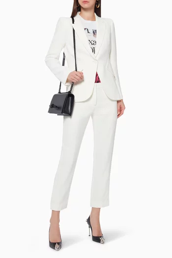 Leaf Crepe Tailored Jacket