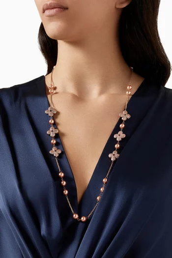 Clover Pearl Necklace