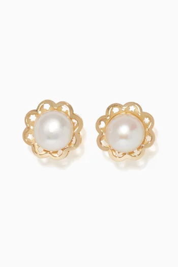 Floral Pearl Earrings