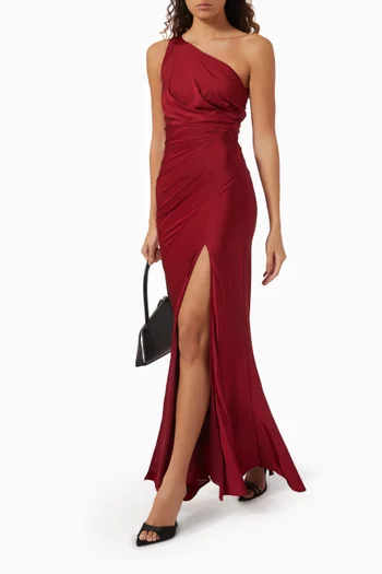 Carol One-Shoulder Gown