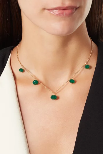 Gold & Oynx Necklace      