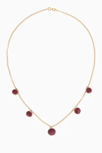 Gold & Ruby Necklace 