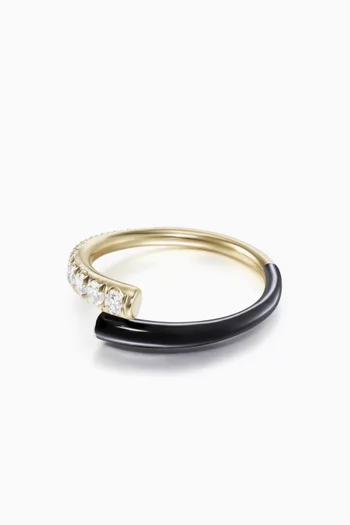 Lola Diamond & Enamel Ring      