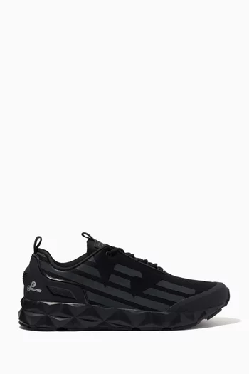 Buy Emporio Armani Black EA7 Sneakers in Mesh For Men Online Ounass Bahrain